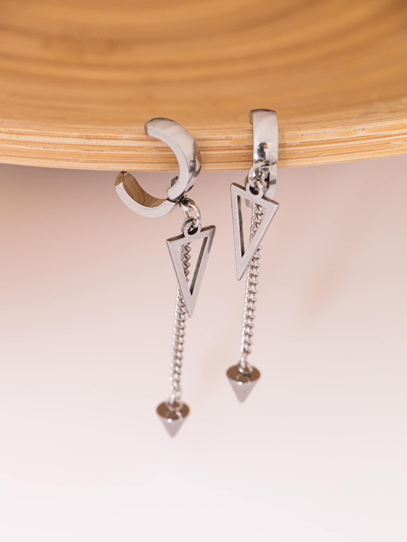 Fashionable And Popular Men's Stainless Steel Minimalist Hoop Earrings For Jewelry Gift And For A Stylish Look