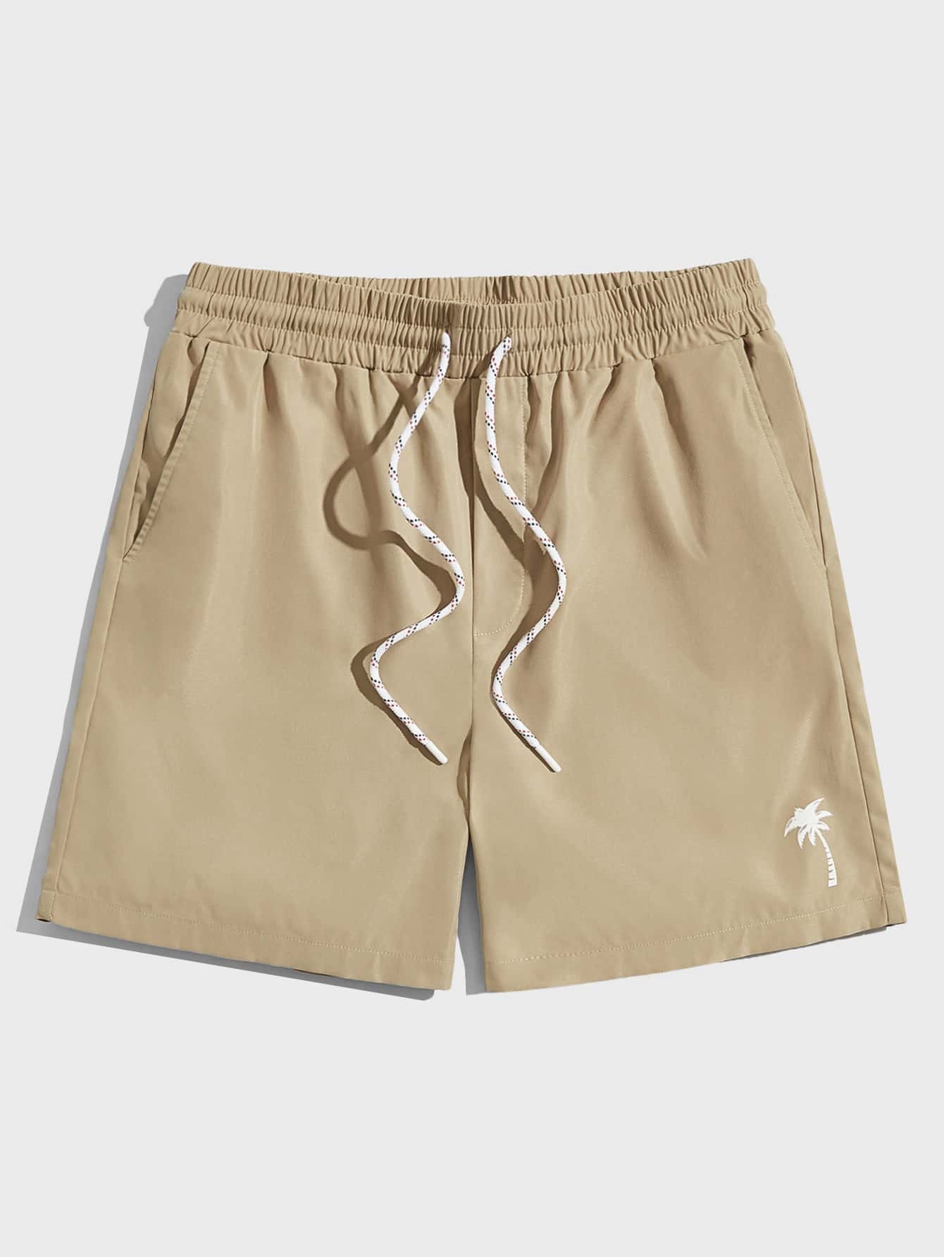 Manfinity VCAY Quần Short Nam Dây kéo Túi Nhiệt đới Giải trí - Màu Khaki - Xem 1