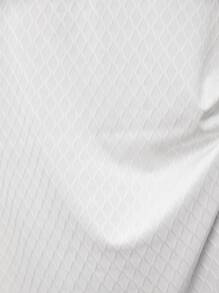 BizChic Solid Mock Neck Sleeveless Dress Without Belt - White - View 4