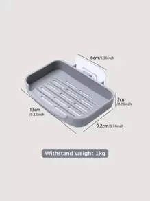 1 件固体肥皂盒架，壁挂式肥皂收纳架，适用于浴室家居浴室装饰秋季装饰返校 - 彩色 - 查看 3