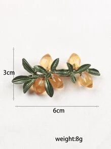 Leaf Decor Brooch - Multicolor - View 2