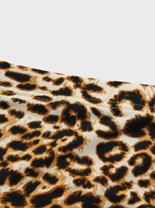 Extended Sizes Men Leopard Print Boxer Brief - Brown - View 3