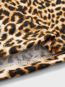 Extended Sizes Men Leopard Print Boxer Brief - Brown - View 4