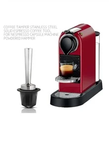 1pc Stainless Steel Coffee Tamper, Durable Espresso Tamper For Coffee Making - Silver - View 2