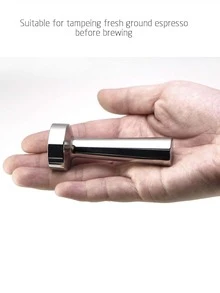 1pc Stainless Steel Coffee Tamper, Durable Espresso Tamper For Coffee Making - Silver - View 6