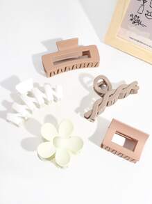 5 cái Phụ nữ Thiết kế gợn sóng & hoa Vuốt tóc thời trang để trang trí tóc - Nhiều màu - Xem 1