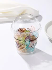 35 cái Phụ nữ Màu sắc ngẫu nhiên Thiết kế trái tim Vuốt tóc thời trang để trang trí tóc - Nhiều màu - Xem 3