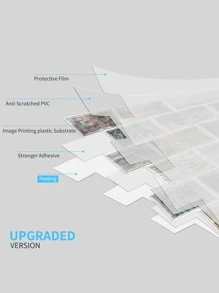 Etiqueta engomada impermeable de la cocina del patrón del ladrillo 2piezas, papel pintado resistente al calor para la cocina - Multicolor - Ver 4