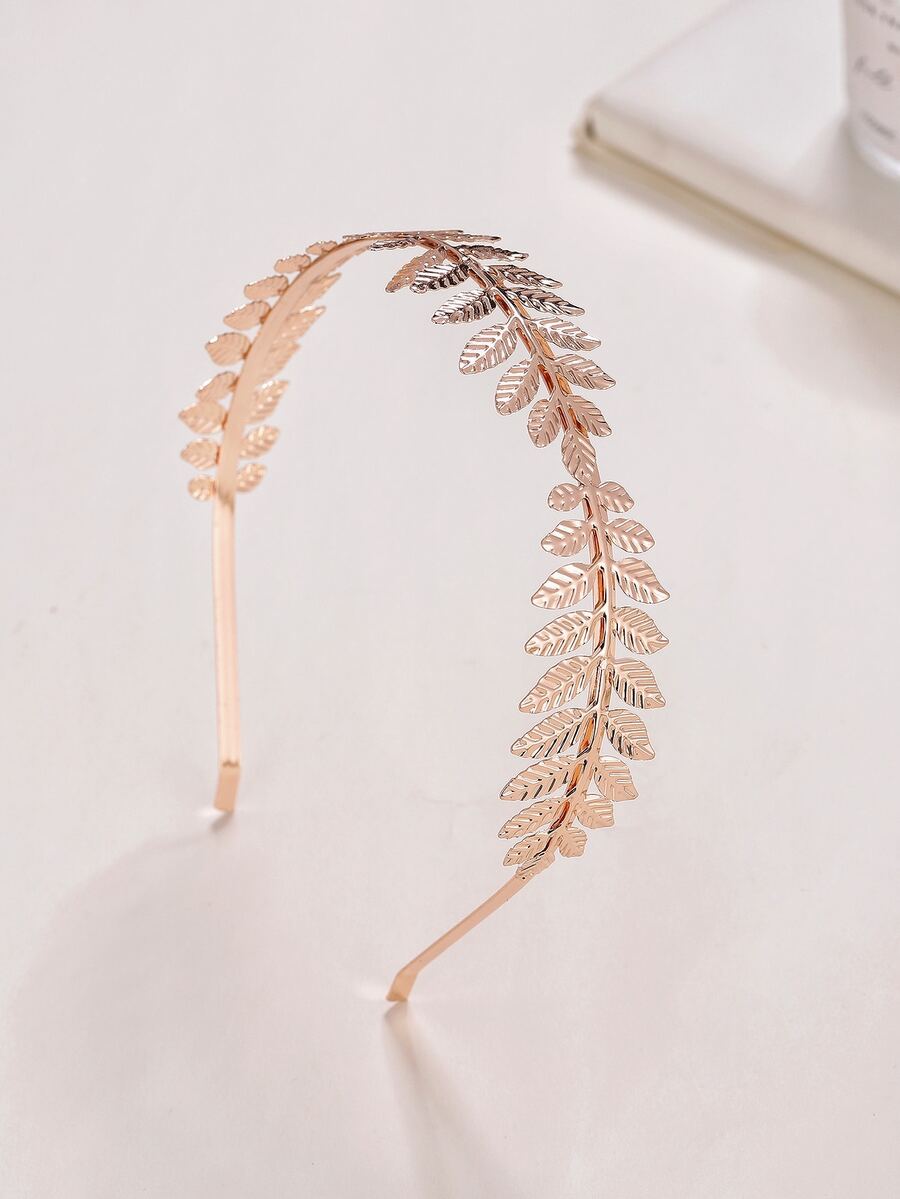 1入組女士葉子裝飾時尚風格頭帶用於髮飾