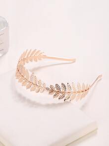 1入組女士葉子裝飾時尚風格頭帶用於髮飾