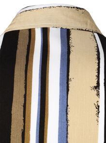 Áo sơ mi Nam Nút phía trước Sọc Giải trí - Nhiều màu - Xem 5