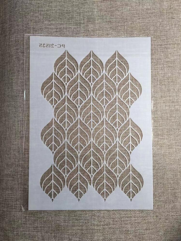 1 pieza Plantilla de pintura hueco - Blanco - Añade 2