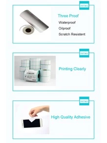 1 cuộn Đồng Màu Nhãn Dán Đơn Giản Đa năng Ghi Nhãn Dán Cho Học Sinh, Trường Học, Văn Phòng - trắng - Xem 7