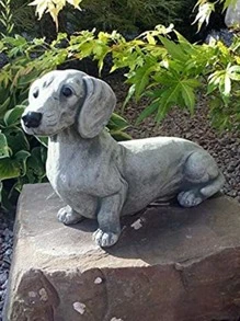 1入組狗形花園裝飾品院子樹脂花園雕塑