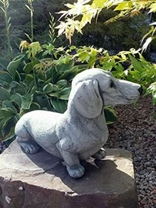 1入組狗形花園裝飾品院子樹脂花園雕塑