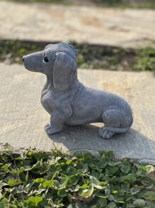 1入組狗形花園裝飾品院子樹脂花園雕塑