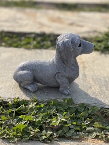 1入組狗形花園裝飾品院子樹脂花園雕塑