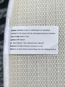 1pc Stone Pattern Waterproof Door Mat, Modern Fabric Indoor Outdoor Rug For Home - Multicolor - View 3