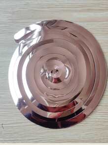 6入組塑膠螺旋掛飾 - 金色 - 查看 2