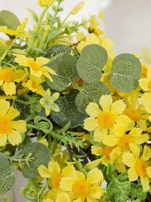 1入組花朵裝飾花環 - 黃色 - 查看 4