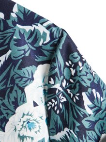 男士印花前排扣襯衫 - 彩色 - 查看 5