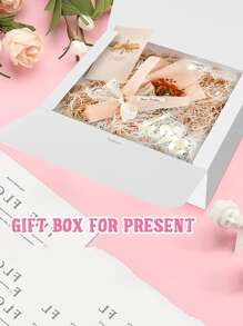 2 piezas/5 piezas/10 piezas Cajas de regalo con tapas, cajas de regalo blancas de 10x8x3.5 pulgadas con cintas, caja de propuesta para damas de honor, cajas de regalo de papel kraft para boda, embalaje, regalo, cumpleaños, cajas para cupcakes, manualidades, envoltura de regalo de Navidad, despedida de soltera, novia, decoraciones de fiesta de cumpleaños, regalos de propuesta para damas de honor, decoración de boda, ducha nupcial - Blanco - Ver 9