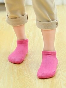 1雙小女童防滑瑜珈襪適用於運動 - 玫紅色 - 查看 3