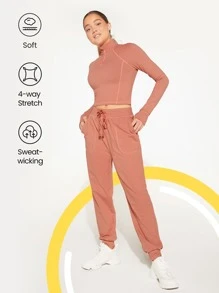 GLOWMODE Pantalones De Chándal Cómodos Y Frescos - Rojo Arcilla - Ver 4