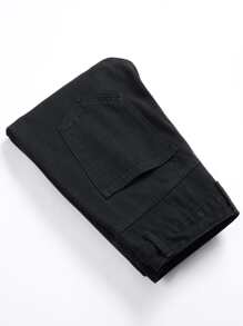 Jeans rotos con estampado de mariposa para hombre - Negro - Ver 3