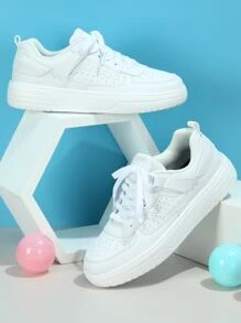 Versatile Fashion Casual Solid Color Sneakers