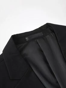 CLOUDSTYLE Men Single Breasted Blazer & Suit Trousers - Black - View 6