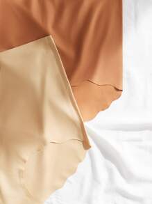 Women's Plus Size High Waisted Plain Scallop Casual Comfy Medium Stretch Panties - Multicolor - View 4