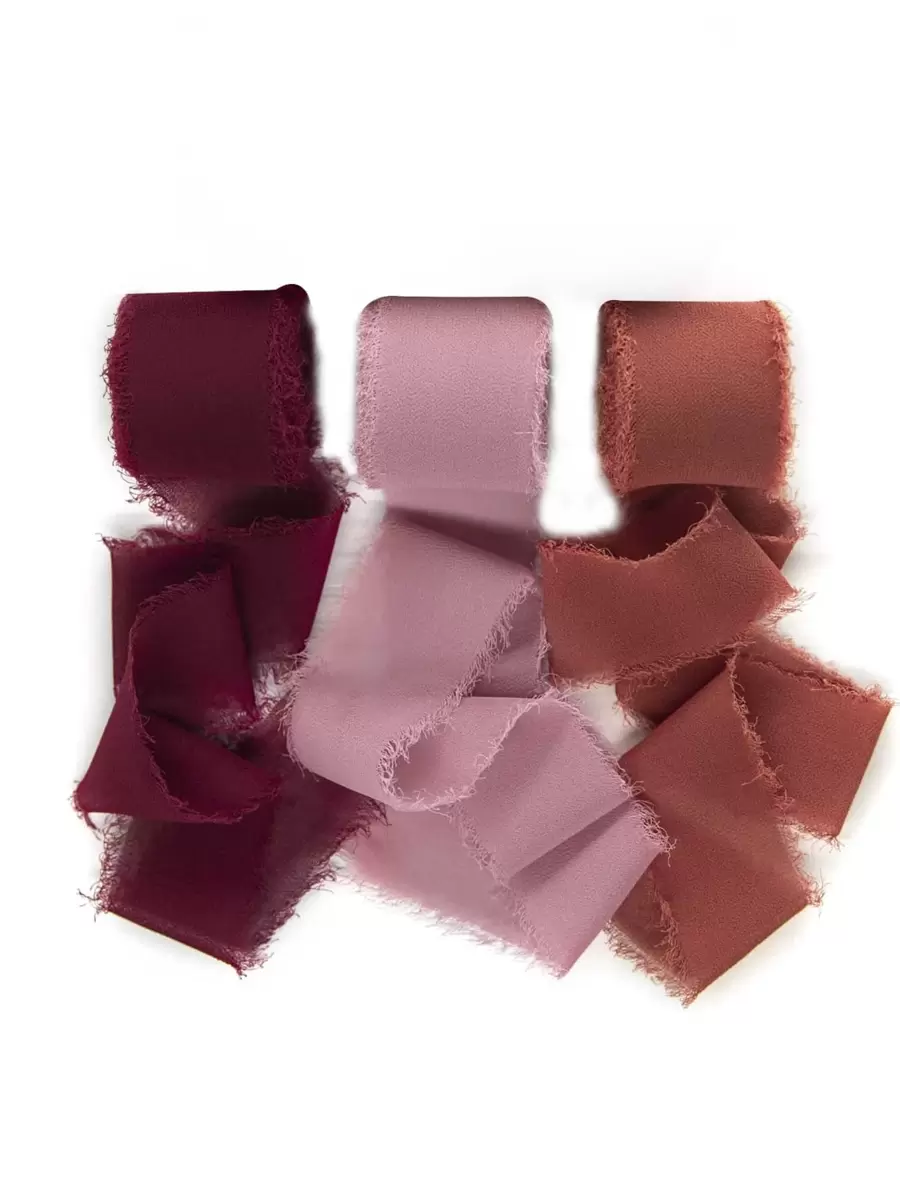 3 Cái/bộ Ruy Băng Gói Quà Trơn, Ruy Băng Dây Tóc Polyester Tối Giản Cho Bữa Tiệc