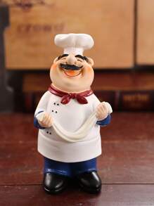 1 đồ vật trang trí Polyresin, phim hoạt hình đầu bếp thiết kế trang trí thủ công cho gia đình - Nhiều màu - Xem 1