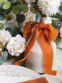 1/2/3pcs Chiffon Wedding Tassel Decoration Ribbon, Gift Wrapping, Velvet Ribbon, Handmade Chiffon Satin Tassel Ribbon, Wedding Invitation Set, Bridal Bouquet, Gift Packaging, DIY Crafts, Christmas