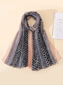 1pc Women Snakeskin Print Fashionable Scarf, For Outdoor - Multicolor - View 2