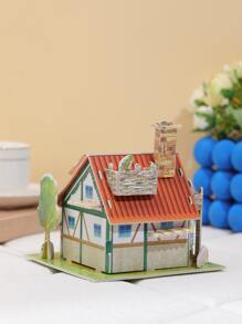 1 pieza en forma de casa rompecabezas - Multicolor - Ver 2