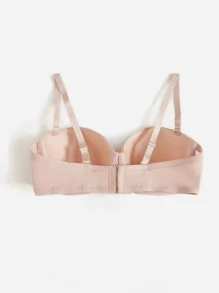 Plus Lace Underwire Bra - Apricot - View 2