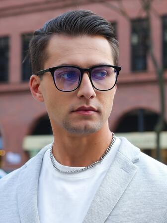 Unisex Computer/Gaming/TV/Mobile Phone Glasses, Travel Frame Plastic Reduce Eye Fatigue Glasses, Fashion Plain Glass Eyeglasses Frame