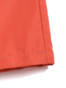 Surfspeed Men Solid Drawstring Waist Swim Trunks - Watermelon Pink - View 3