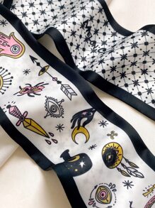 Pañuelo con estampado floral - Multicolor - Ver 4