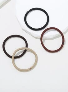 30入組女性素色休閒頭髮適用於日常 - 黑色 - 查看 3