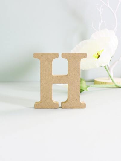 1pc Letter Design Decoration Craft, Wooden Art Decoration For Home Decor Best Gifts Birthday