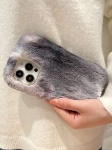 長毛絨圖案手機殼 - 彩色 - 查看 3