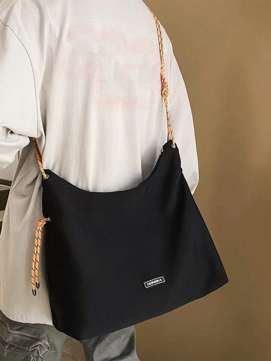 Mini Men Letter Graphic Square Bag Halloween Christmas Winter Christmas Gifts Men Bag Sling Bag Crossbody Bag Bag For Men - Black - View 1