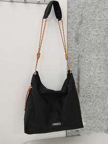 Mini Men Letter Graphic Square Bag Halloween Christmas Winter Christmas Gifts Men Bag Sling Bag Crossbody Bag Bag For Men - Black - View 5