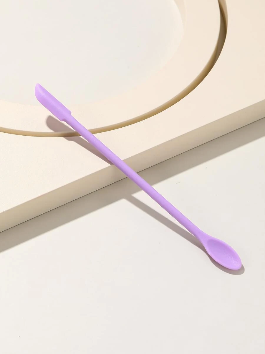 1 muỗng kem dưỡng da hai đầu bằng silicon - Màu tím - Xem 1
