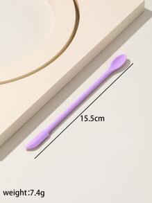 1 muỗng kem dưỡng da hai đầu bằng silicon - Màu tím - Xem 3