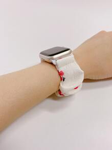 Correa reloj coletero con estampado floral compatible con Apple Watch - Multicolor - Ver 3