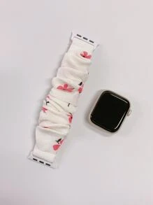 Correa reloj coletero con estampado floral compatible con Apple Watch - Multicolor - Ver 4
